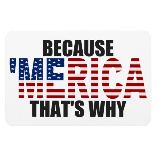 Want Amerika is de reden waarom Premium Flexi Magn Magneet (Horizontaal)