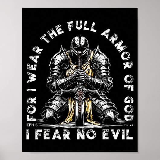 Want dat ik de volledige wapenrusting van God draa Poster (Voorkant)