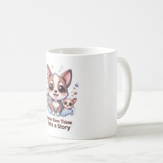 Want elke Taleus vertelt een verhaal Schattige hui Koffiemok (Voorkant rechts)