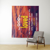 Want God had de wereld zo lief Kerk Wandkleed (In situ)