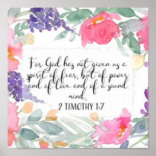 Want God heeft ons geen geest van angst gegeven Poster
