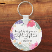 Want God heeft ons geen geest van angst gegeven Sleutelhanger (Voorkant)