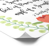 Want God heeft ons niet de geest van de angst gege Poster (Hoek)