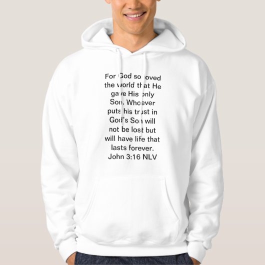 Want God hield zo van het wereldwoord Hoodie (Voorkant)