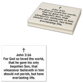 Want God liefheeft de wereld Johannes 3:16 Rubberstempel (Gestempeld)