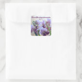 Want God niets is onmogelijk! Vierkante Sticker (Tas)