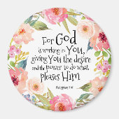 Want God werkt in jou Magneet (Voorkant)