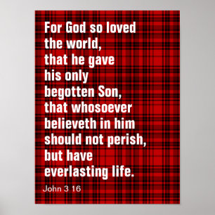 Want God zo liefhad de wereld, dat hij zijn enige Poster