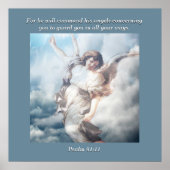 Want hij zal zijn engelen over jou bevelen. poster (Voorkant)