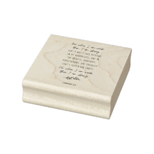 Want ik als ik zwak ben, ben ik sterk rubberstempel