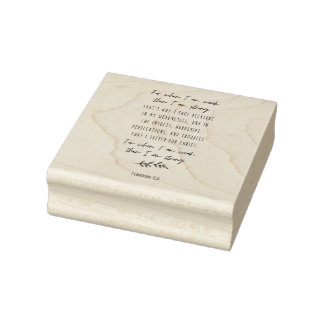 Want ik als ik zwak ben, ben ik sterk rubberstempel