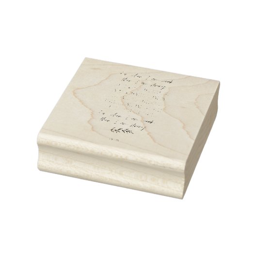 Want ik als ik zwak ben, ben ik sterk rubberstempel (Stempel)