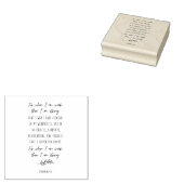 Want ik als ik zwak ben, ben ik sterk rubberstempel (Gestempeld)