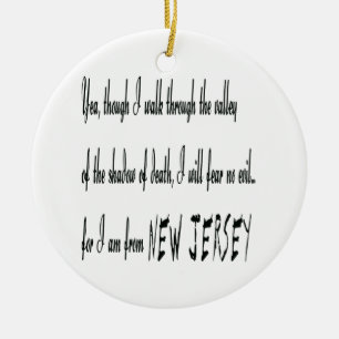 ...want ik ben van New Jersey Ornament
