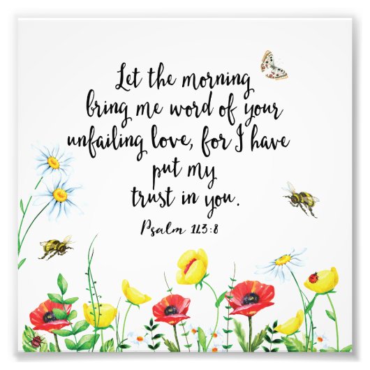 Want ik heb mijn vertrouwen in jou gelegd foto afdruk (Voorkant)