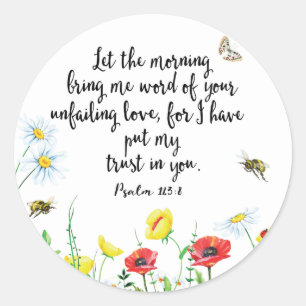 Want ik heb mijn vertrouwen in jou gelegd ronde sticker