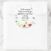 Want ik heb mijn vertrouwen in jou gelegd ronde sticker (Tas)