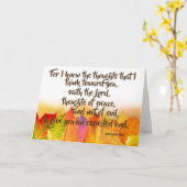 Want ik het Heilige Schrift van Jeremiah KJV van Kaart (Gele Bloem)