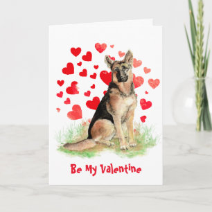 Want ik hou van je Duitse Valentijn Feestdagen Kaart