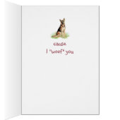 Want ik hou van je Duitse Valentijn Shepherd (Binnen (Rechts))