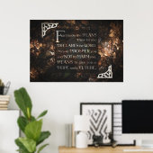 Want ik ken de plannen die ik voor je heb poster (Thuiskantoor)