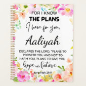 Want ik ken de plannen Floral Personalize Planner (Voorkant)