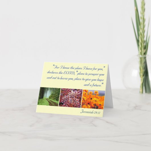 Want ik ken de plannen... let op kaart (Voorkant)