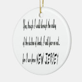 ...want ik kom uit New Jersey Ornament (Links)