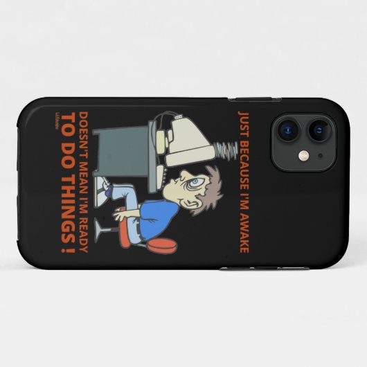 WANT IK WACHT NIET DAT IK KLAAR BEN. Case-Mate iPhone CASE (Achterkant (horizontaal))