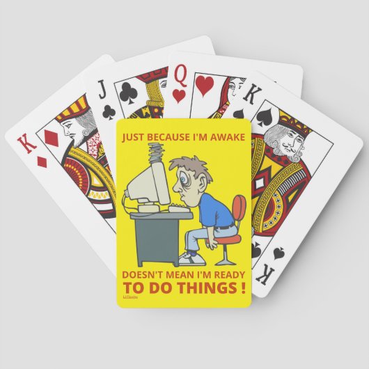 WANT IK WACHT NIET DAT IK KLAAR BEN. POKERKAARTEN (Achterkant)