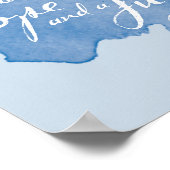 Want ik weet het... Jeremiah 29:11 Waterverf Bijbe Poster (Hoek)