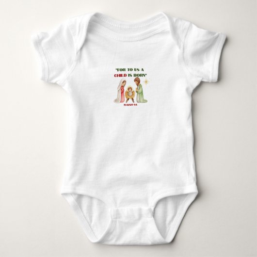 Want ons een kind is geboren romper (Voorkant)