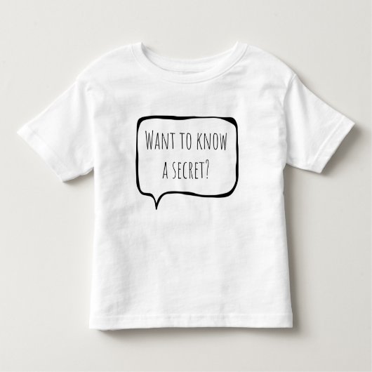 Want to know a secret, big brother customizable kinder shirts (Voorkant)