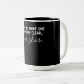 Want To Make One Thing Clear Skincare Es Tweekleurige Koffiemok (Voorkant rechts)