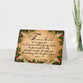 Want voor ons is een Kind geboren. (Kerst Kaart) Feestdagen Kaart