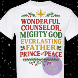 Want voor ons is een kind geboren - Kerstmis - Chr T-shirt
