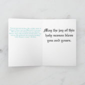 Want voor u is een kind geboren... feestdagen kaart (Binnen)