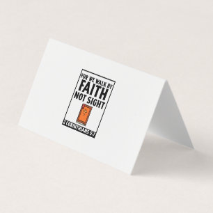 Want we lopen door geloof Christelijk geloof Visitekaartje