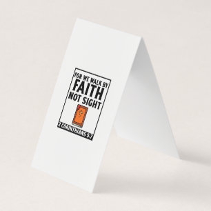 Want we lopen door geloof Christelijk geloof Visitekaartje