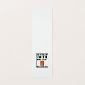 Want we lopen door geloof Christelijk geloof Visitekaartje (Buitenkant ongevouwen)