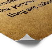 Want we weten dat God (Scripture Romans 8:28 Poster (Hoek)