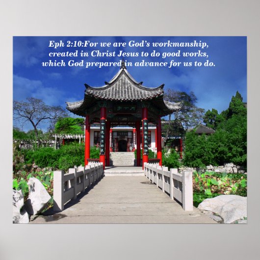 Want wij zijn Gods vakmanschap Poster (Voorkant)