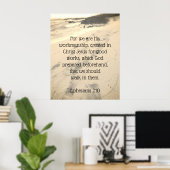 Want wij zijn zijn Zijn vakmanschap Voetafdrukken Poster (Thuiskantoor)