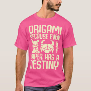 Want zelfs papier heeft een lot-origami t-shirt