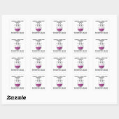 Want zonder mij: Laboratoriumwetenschapper - grapp Vierkante Sticker (Vel)