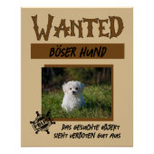 Wanted 1, personalisierbares Poster (Voorkant)