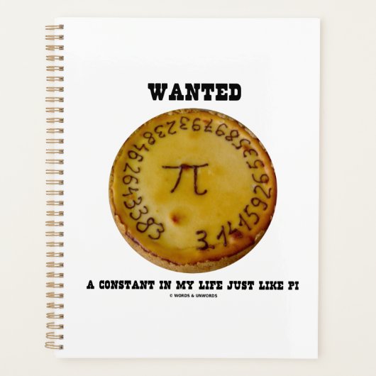 Wanted A Constant In My Life Just Like Pi Planner (Voorkant)