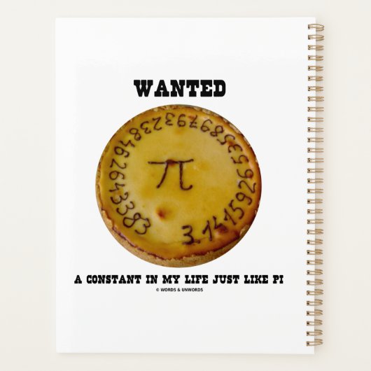 Wanted A Constant In My Life Just Like Pi Planner (Achterkant)