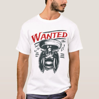 Wanted Dead Alive Reward Funny Humor Saying T-shirt