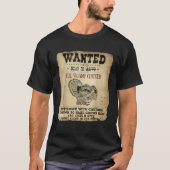 Wanted Dead Evil Swamp Chicken Funny Turkey Huntin T-shirt (Voorkant)